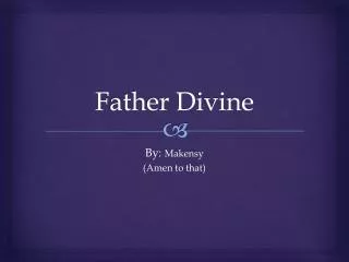 father divine