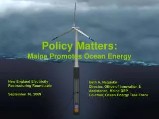 Policy Matters: Maine Promotes Ocean Energy