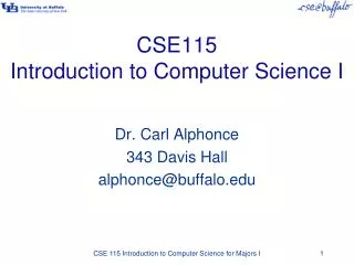CSE115 Introduction to Computer Science I