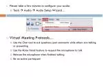 Please take a few minutes to configure your audio: Tools  Audio  Audio Setup Wizard… - slide 1