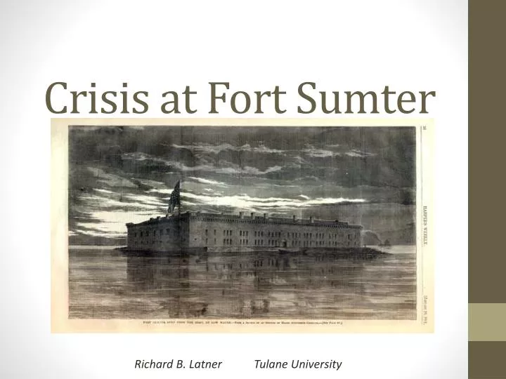 crisis at fort sumter