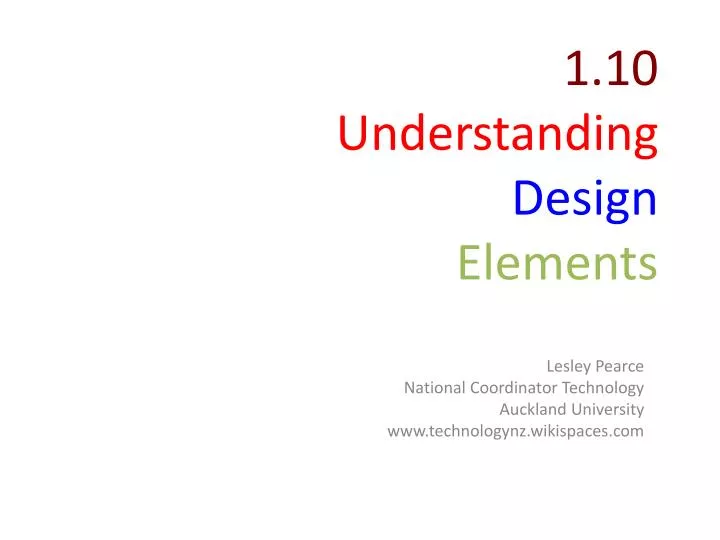 1 10 understanding design elements