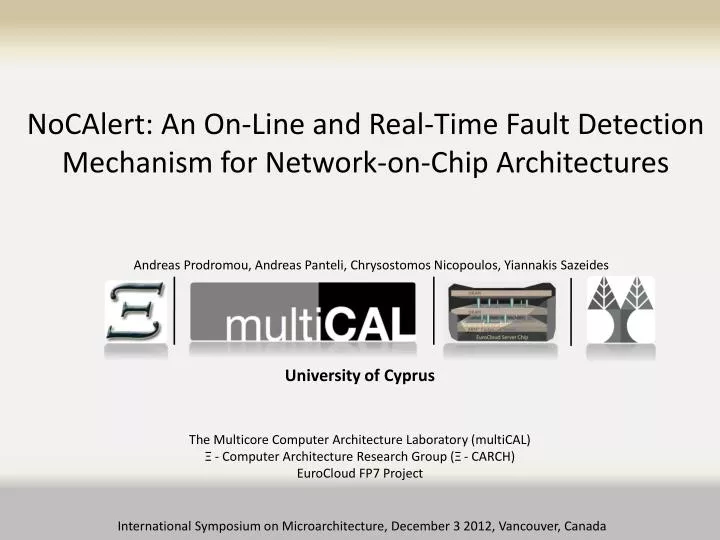 nocalert an on line and real time fault detection mechanism for network on chip architectures