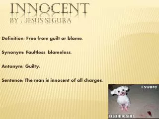 Innocent by : Jesus Segura
