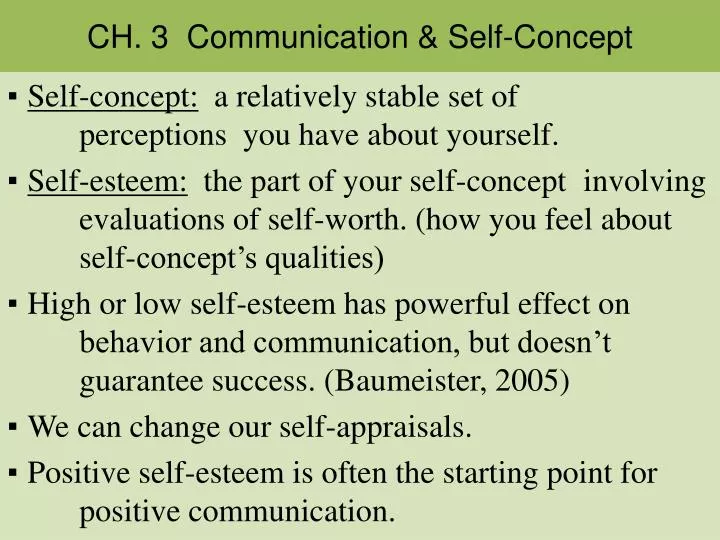 ch 3 communication self concept