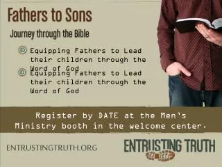 Equipping Fathers to Lead their children through the Word of God