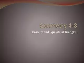 Geometry 4-8