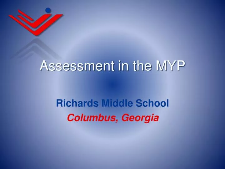 assessment in the myp