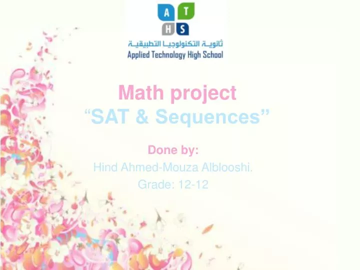 math project sat sequences