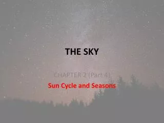 the sky