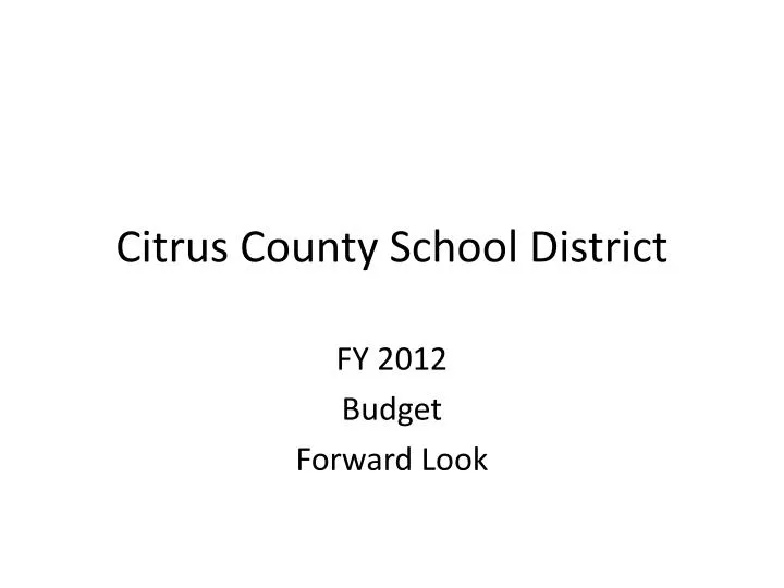 citrus county school district