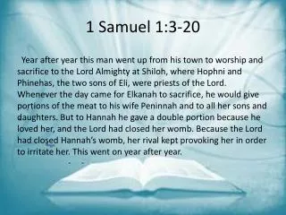 1 Samuel 1:3-20