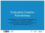 Evaluating Creative Partnerships - slide 1