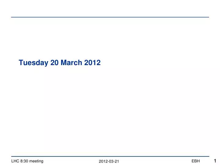 tuesday 20 march 2012