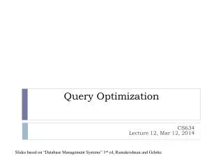 Query Optimization