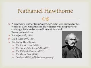 Nathaniel Hawthorne