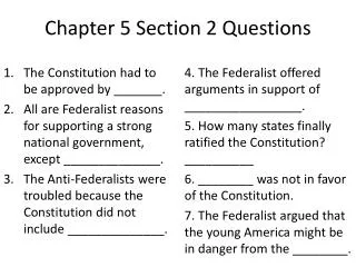 Chapter 5 Section 2 Questions