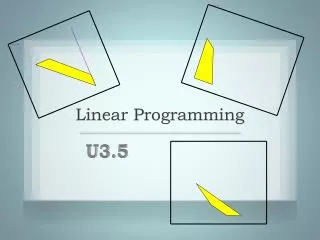 Linear Programming