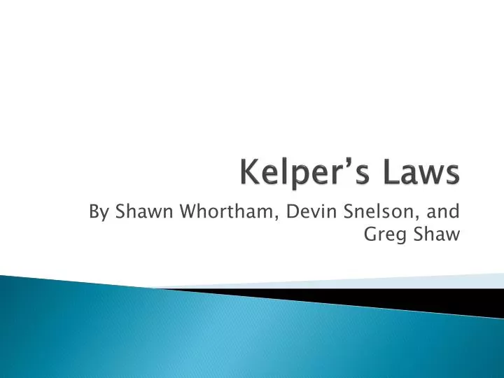 kelper s laws