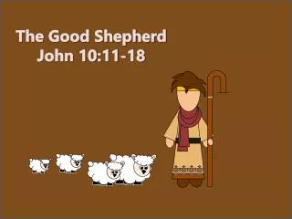 The Good Shepherd John 10:11-18
