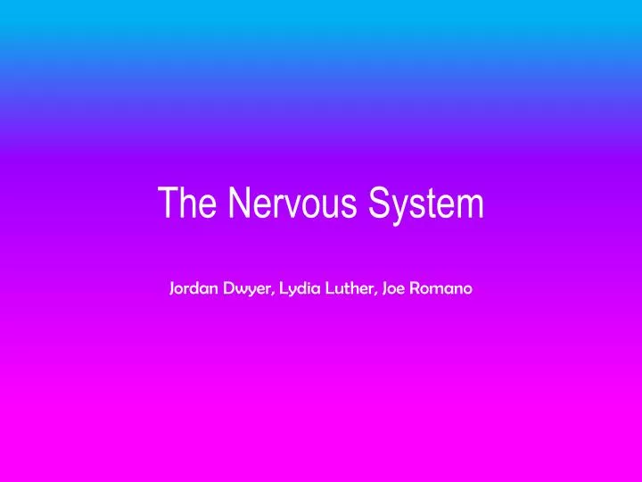 the nervous system