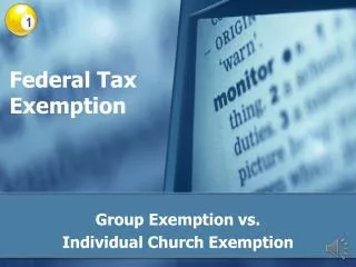 Federal Tax Exemption