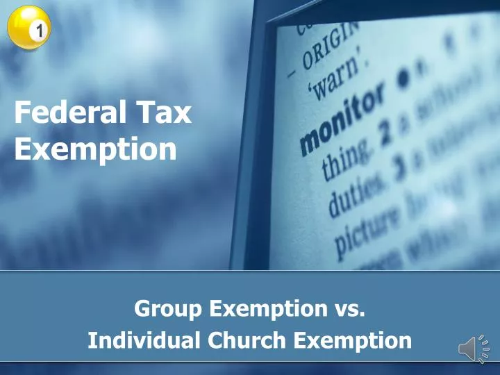 federal tax exemption
