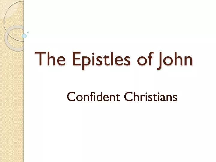 the epistles of john