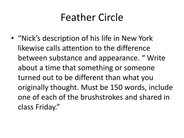 feather circle