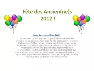f te des ancien ne s 2012