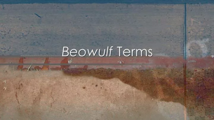 beowulf terms