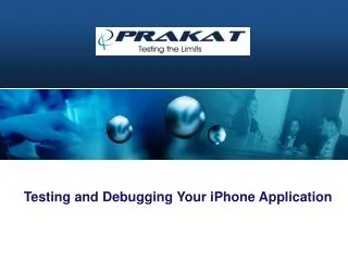 Testing and Debugging Your iPhone Application