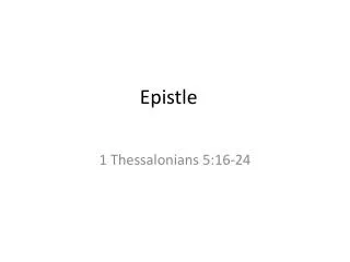 epistle