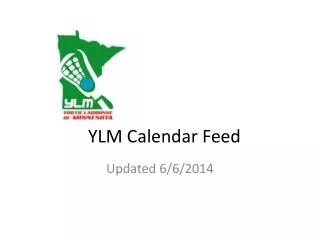 YLM Calendar Feed