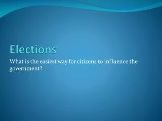 elections