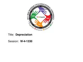 Title: Depreciation Session : W-4-1330
