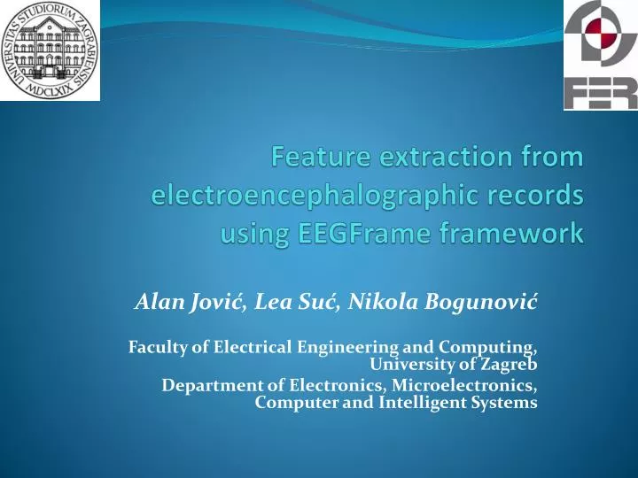 feature extraction from electroencephalographic records using eegframe framework