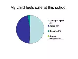 My child feels safe at this school.