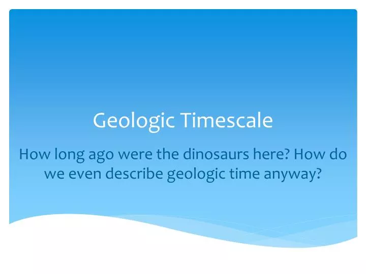 geologic timescale