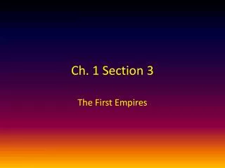 Ch. 1 Section 3