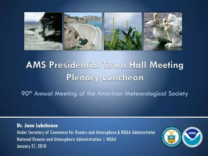 ams presidential town hall meeting plenary luncheon