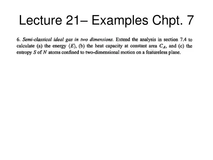 lecture 21 examples chpt 7