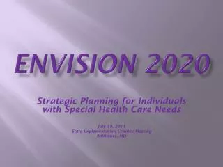 Envision 2020