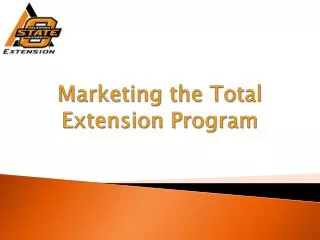 Marketing the Total Extension Program