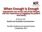 When Enough is Enough - slide 1