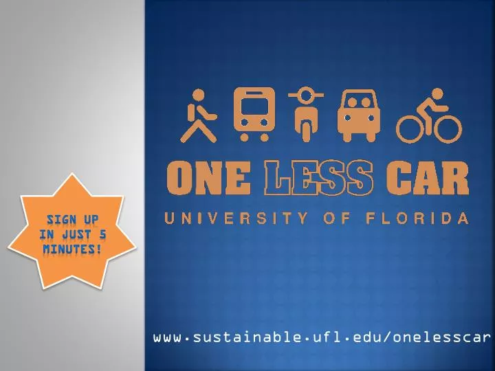 www sustainable ufl edu onelesscar