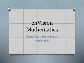 enVision Mathematics