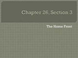 Chapter 26, Section 3