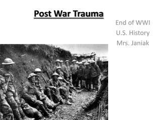 Post War Trauma