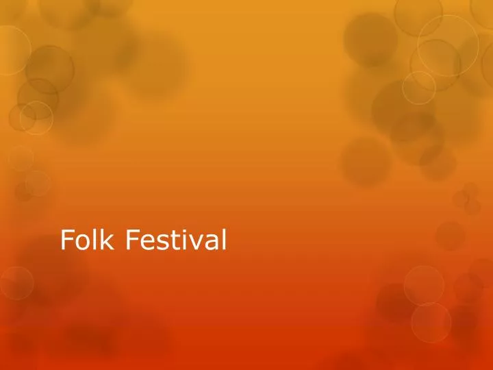 folk festival
